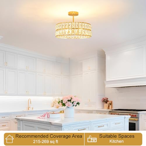 Crystal Ceiling Light Fixture