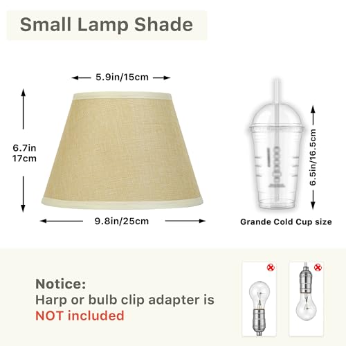 Khaki Empire Lamp Shades Set of 2 (2 Count)