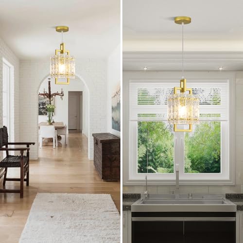 Gold Pendant Light Fixture (2 Count)