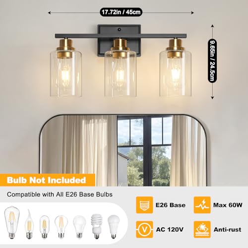 3 Light Bathroom Light Fixtures