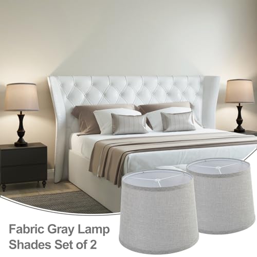 Grey Lamp Shades Set of 2 (2 Count)