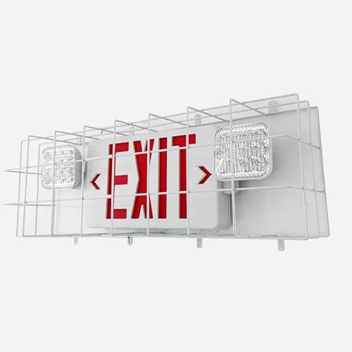 Exit Sign Combo with Steel Cage