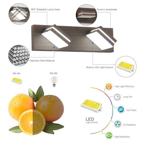 LED Modern Bathroom Vanity Light Fixtures (2 Count)