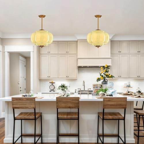 Semi Flush Mount Ceiling Light (Green 15")