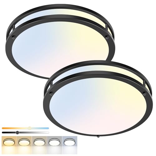 13inch Flush Mount Ceiling Light Fixture 2 Pack (2 Count)