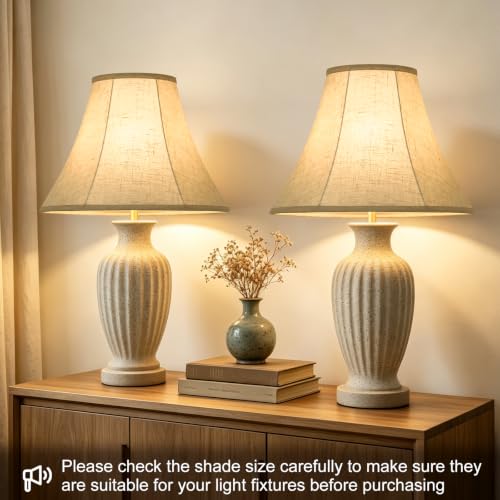 Large Bell Lamp Shades Set of 2 (2 Count)