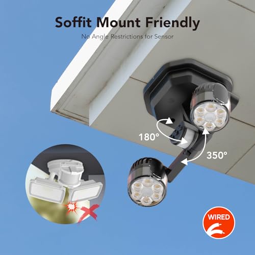Motion Sensor Outdoor Security Lights (2 Count)