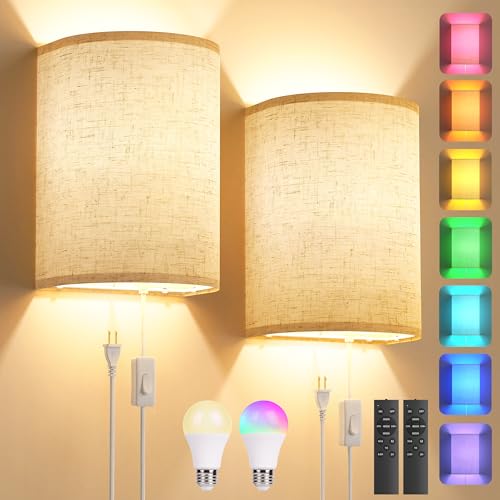 Plug in Wall Sconces Set of Two (2 Count)
