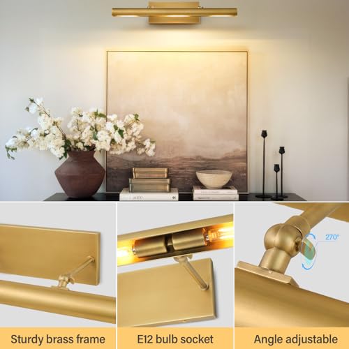 Gold Art Picture Frame Wall Light