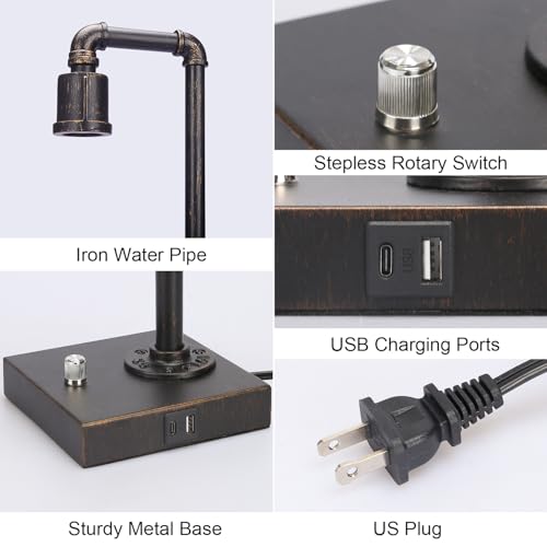 Industrial Table Lamp