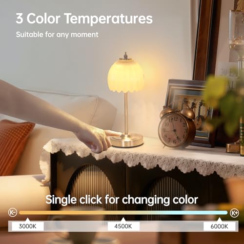 Tulip Table Lamp with 5200mAh Battery & Touch Control