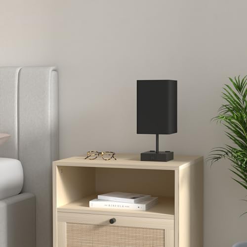 Bedside Table Lamp for Bedroom with 2 USB Ports