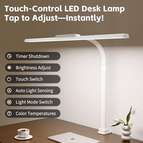 24W Desk Lamp with Clamp