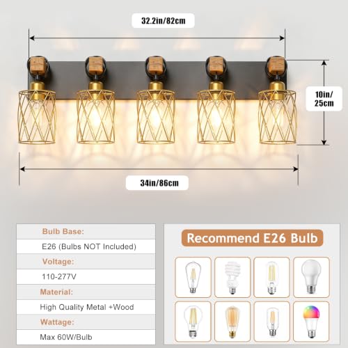 Farmhouse Bathroom Vanity Light