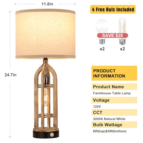 Table Lamps for Living Room (2 Count)