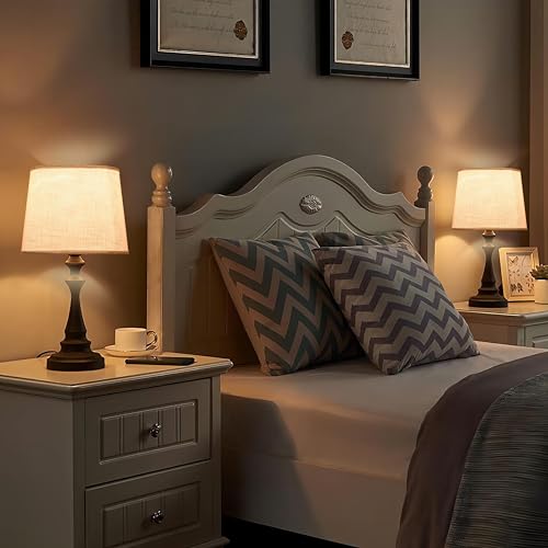 White Texture Lamp Shades for Table Lamp Set of 2 (2 Count)
