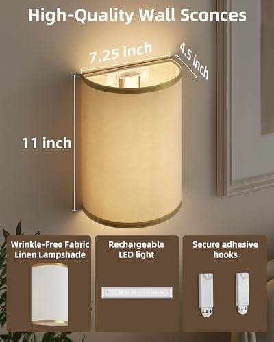 Battery Operated Wall Sconce (2 Count)