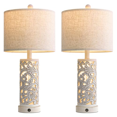 22'' Table Lamp Set of 2 for Living Room (2 Count)