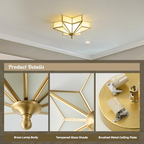 Star Brass Vintage Ceiling Light