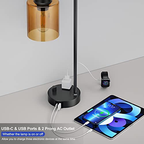 Industrial Small Desk Lamp for Nightstand
