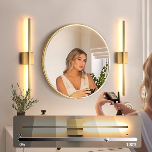 Gold Wall Sconces Set of Two (2 Count)