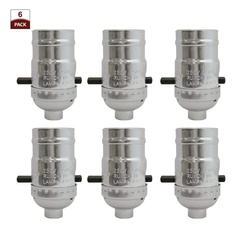Push Through Lamp Socket for Incandescent or LED Bulbs