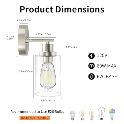 Brushed Nickel Wall Light