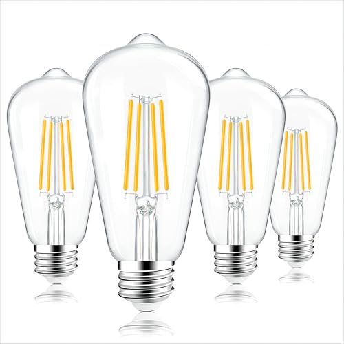 ST58 E26 LED Light Bulbs (4 Count)