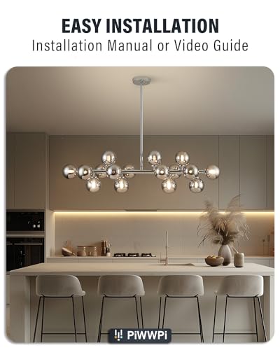 Glass Globe Sputnik Chandelier (16 Count)