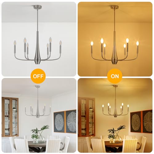 Brushed Nickel Chandelier
