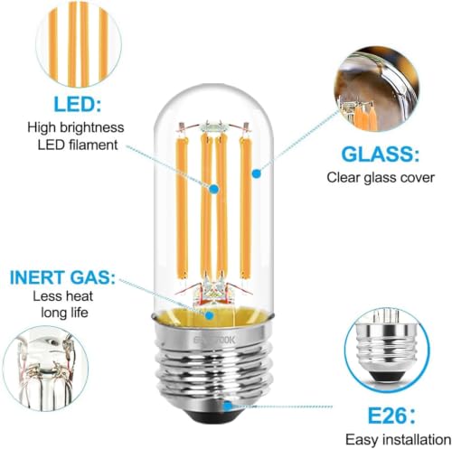 3.2 Inch 2700K Soft White E26 LED Bulb 60 Watt Equal (9 Count)