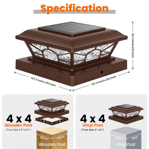 4x4 Post Solar Lights (6 Count)