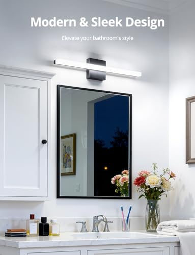 Black Vanity Lights Over Mirror (2 Count)