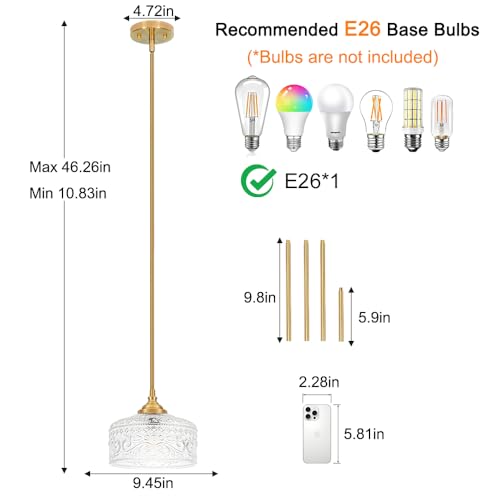 Gold Pendant Lights Kitchen Island