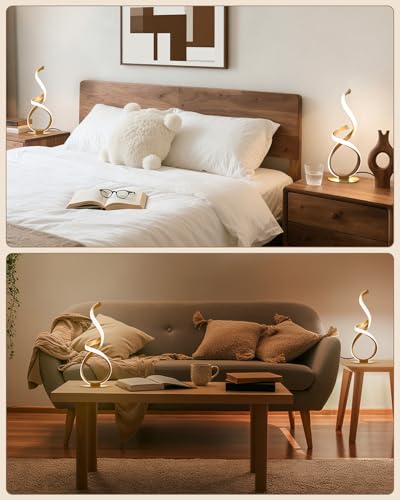 2 Pack Gold Cool Table Lamps (2 Count)