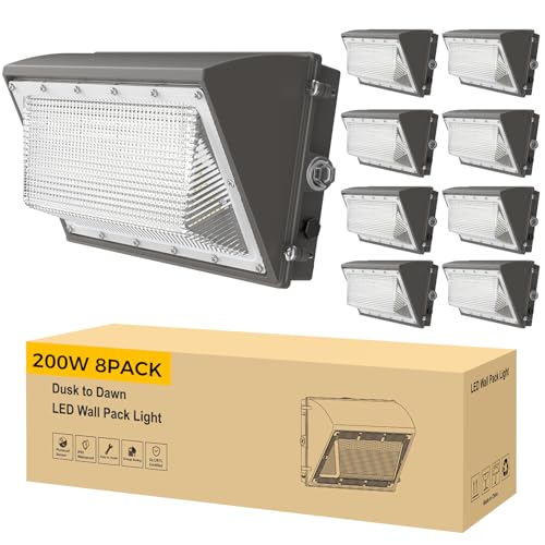 200W LED Wall Pack Light (8 Count)