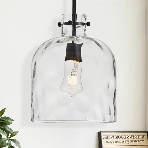 Modern Black Glass Pendant Light