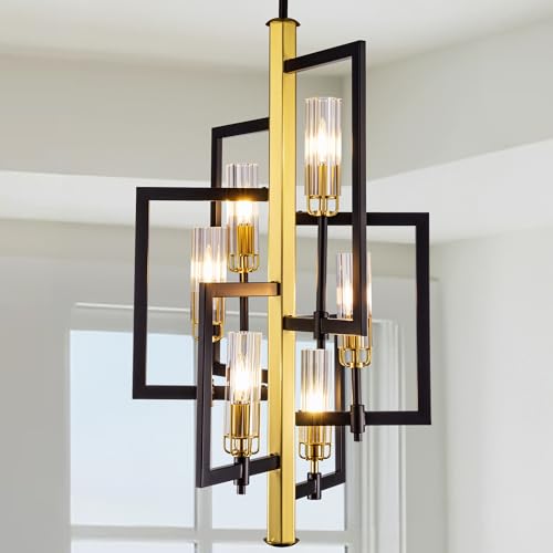Black Gold Chandelier Light