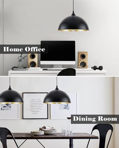 Hammered Pendant Lights Kitchen Island 2 Pack (2 Count)