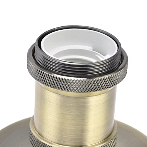 Vintage E26 E27 Lamp Socket Ceiling Lamp Holder with Accessories for Kitchen Bedroom Living Room 100‑240VAntique Green