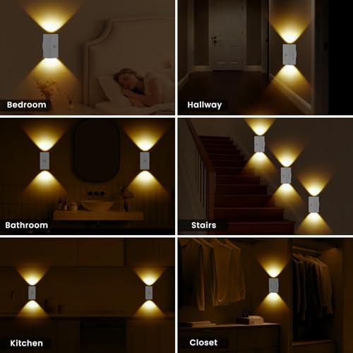 Rechargeable Motion Sensor Night Light Warm White (2 Count)