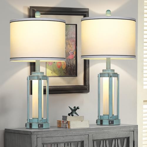 Farmhouse Lamps Set of 2 (2 Count)