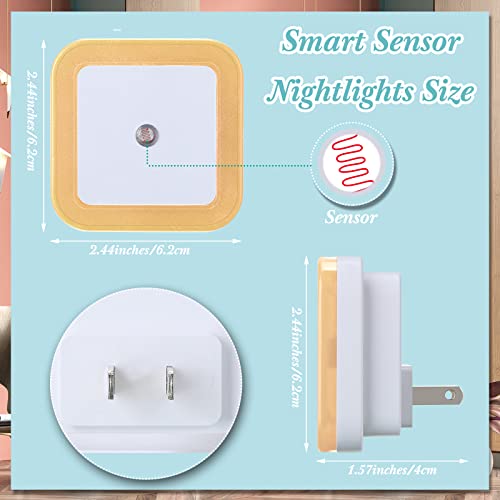 24 Packs LED Night Lights Plug into Wall with Smart Dark Sensor Automatic Hallway Plug in Lights for Bedroom (24 Count)