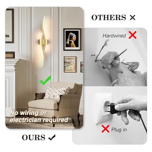 Wireless Wall Sconces Set of 2 (2 Count)