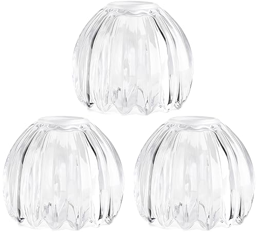 Clear Tulip Glass Lamp Shades 3Pcs (3 Count)