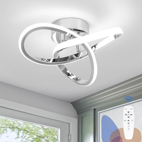 Hallway Light Acrylic Modern LED Ceiling Light Fixtures Cool White 6000K Close to Ceiling Lights for Bedroom