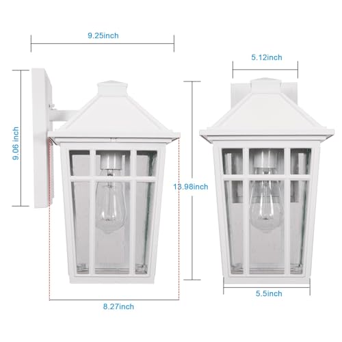 2pcs Outdoor Sconce Lights Wall Light Fixtures (2 Count)