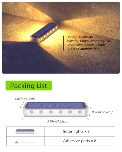 Solar Step Lights (8 Count)