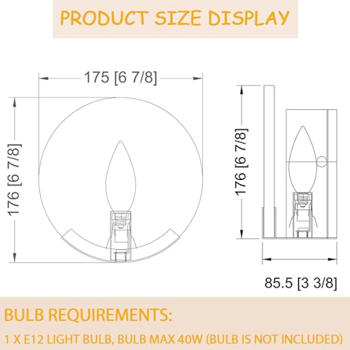 Gold Modern Wall Sconces for Bathroom