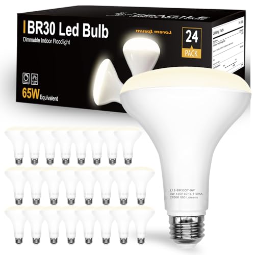 24Pack BR30 Led Bulb 65W Equivalent